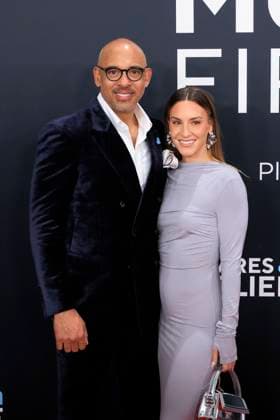 February 2, 2025, Los Angeles, California, USA: (L-R) Harvey Mason Jr. and Britt Mason at the 67th Grammy Awards held on Sunday February 2, 2025 at Crypto.com Arena in Los Angeles California. JAVIER ROJAS PI Los Angeles USA - ZUMAp124 20250202_zaa_p124_330 Copyright: xJavierxRojasx