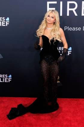 February 2, 2025, Los Angeles, California, USA: Kenzie Yolles at the 67th Grammy Awards held on Sunday February 2, 2025 at Crypto.com Arena in Los Angeles California. JAVIER ROJAS PI Los Angeles USA - ZUMAp124 20250202_zaa_p124_337 Copyright: xJavierxRojasx