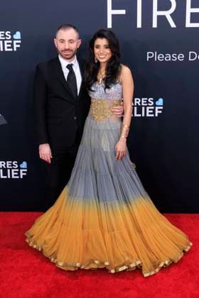 February 2, 2025, Los Angeles, California, USA: (L-R) Louis Bell and Carishma Khubani at the 67th Grammy Awards held on Sunday February 2, 2025 at Crypto.com Arena in Los Angeles California. JAVIER ROJAS PI Los Angeles USA - ZUMAp124 20250202_zaa_p124_397 Copyright: xJavierxRojasx