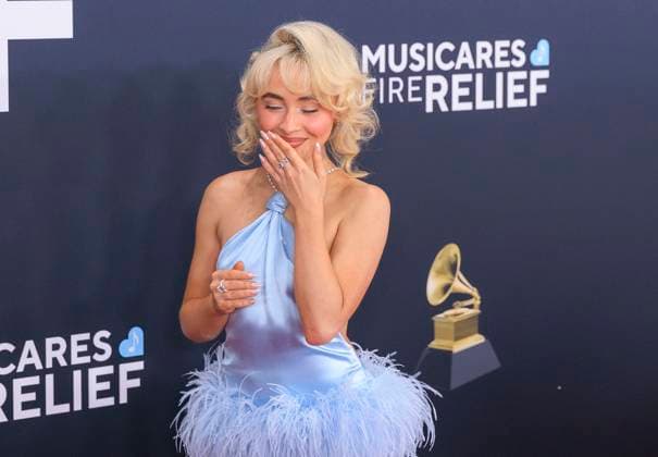 February 2, 2025, Los Angeles, California, USA: Sabrina Carpenter at the 67th Grammy Awards held at Crypto.com Arena in Los Angeles California on Sunday February 2, 2025. JAVIER ROJAS PI Los Angeles USA - ZUMAp124 20250202_zaa_p124_444 Copyright: xJavierxRojasx