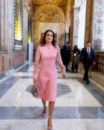 Bilder des Jahres 2025, Entertainment 02 Februar Entertainment Themen der Woche KW06 Entertainment Bilder des Tages 03-02-2025 Vatican Queen Rania of Jordan during a World Leaders Summit on childrens rights in The Vatican. Â  Copyright: xPPEx