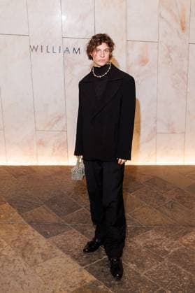 Berlin Fashion Week 10 Year Anniversary William Fan Fred Rabe Giant Rooks at the 10 Year Anniversary William Fan Fashion Show as part of the Berlin Fashion Week Fall Winter 2025 at the Philharmonie on 03 02 2025 in Berlin Copyright: xEventpressxKochanx