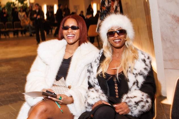 Berlin Fashion Week 10 Year Anniversary William Fan Celina and Nura Habib Omer at the 10 Year Anniversary William Fan Fashion Show as part of the Berlin Fashion Week Fall Winter 2025 at the Philharmonie on 03 02 2025 in Berlin Copyright: xEventpressxKochanx