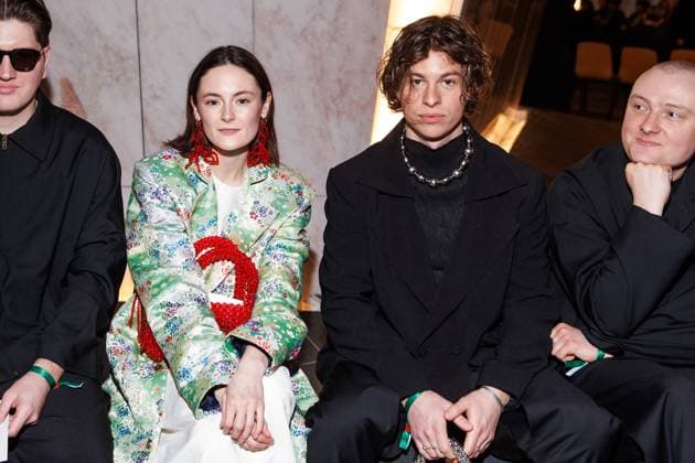 Berlin Fashion Week 10 Year Anniversary William Fan Luca Göttner, Lea van Acken, Fred Rabe Giant Rooks and Finn Schwieters at the 10 Year Anniversary William Fan Fashion Show as part of the Berlin Fashion Week Fall Winter 2025 at the Philharmonie on 03 02 2025 in Berlin Copyright: xEventpressxKochanx