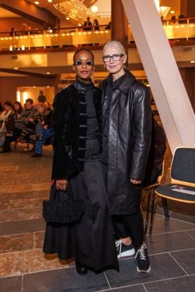 Berlin Fashion Week 10 Year Anniversary William Fan Lindiwe Suttle and Christiane Arp at the 10 Year Anniversary William Fan Fashion Show as part of the Berlin Fashion Week Fall Winter 2025 at the Philharmonie on 03 02 2025 in Berlin Copyright: xEventpressxKochanx
