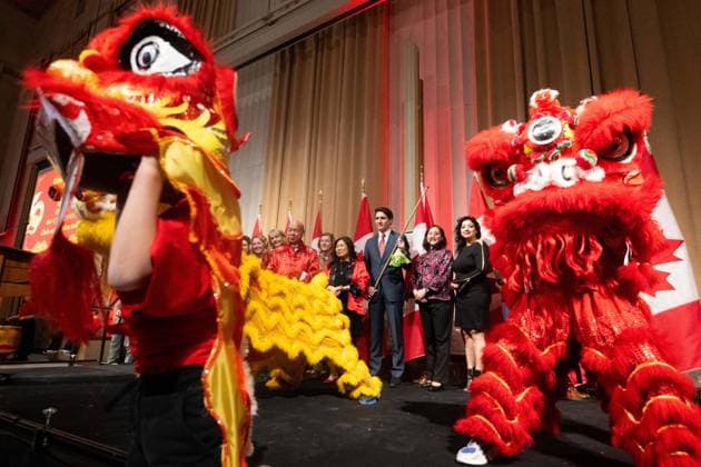 February 4, 2025, Ottawa, On, Canada: Prime Minister Justin Trudeau takes part in Lunar New Year celebrations in Ottawa, on Tuesday, Feb. 4, 2025. Ottawa Canada  - ZUMAc35_ 20250204_zaf_c35_094 Copyright: xSpencerxColbyx