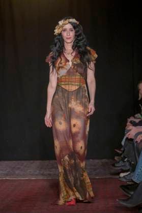 February 4, 2025, New York, United States: Sarah Sophie Flicker walks the runway for the Lingua Franca fashion show during February 2025 New York Fashion Week. New York United States - ZUMAs197 20250204_aaa_s197_423 Copyright: xRonxAdarx