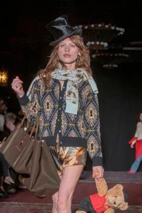February 4, 2025, New York, United States: Ivy Getty walks the runway for the Lingua Franca fashion show during February 2025 New York Fashion Week. New York United States - ZUMAs197 20250204_aaa_s197_428 Copyright: xRonxAdarx