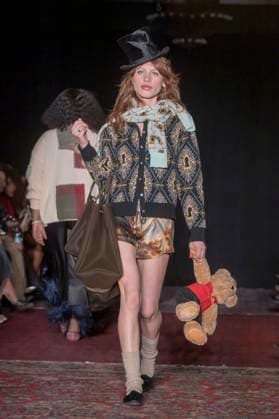 February 4, 2025, New York, United States: Ivy Getty walks the runway for the Lingua Franca fashion show during February 2025 New York Fashion Week. New York United States - ZUMAs197 20250204_aaa_s197_434 Copyright: xRonxAdarx