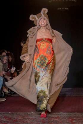 February 4, 2025, New York, United States: Pat Cleveland walks the runway for the Lingua Franca fashion show during February 2025 New York Fashion Week. New York United States - ZUMAs197 20250204_aaa_s197_492 Copyright: xRonxAdarx
