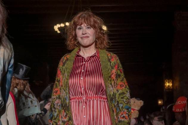 February 4, 2025, New York, United States: Molly Ringwald walks the runway finale for the Lingua Franca fashion show during February 2025 New York Fashion Week. New York United States - ZUMAs197 20250204_aaa_s197_500 Copyright: xRonxAdarx