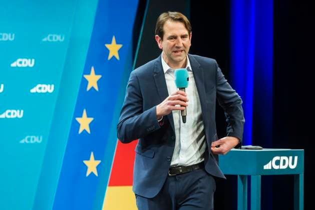 Andreas Jung, örtlicher Bundestagsabgeordneter des Wahlkreises Konstanz. Jung ist einer von fünf stellvertretenden Bundesvorsitzenden der CDU. Wahlveranstaltung der CDU mit Spitzenkandidat Friedrich Merz in Singen am Hohentwiehl. 05.02.2025: Singen, Baden-Württemberg, Deutschland. *** Andreas Jung, local member of the Bundestag for the Constance constituency Jung is one of five deputy federal chairmen of the CDU CDU election event with top candidate Friedrich Merz in Singen am Hohentwiehl 05 02 2025 Singen, Baden Württemberg, Germany