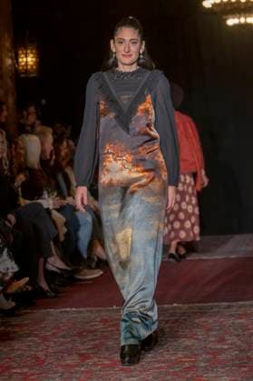 Lingua franca - Runway - New York Fashion Week Arden Wohl walks the runway for the Lingua Franca fashion show during February 2025 New York Fashion Week in New York City, USA, on February 4, 2025. New York New York United states  Copyright: xThenews2x originalFilename: thenews2-linguafr250204_npGGz.jpg