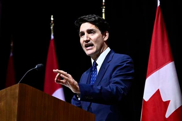 Kanada, Justin Trudeau Rede zum Black History Month in Gatineau February 5, 2025, Gatineau, Pq, CAN: Prime Minister Justin Trudeau delivers remarks at the Black History Month Reception at the Museum of History in Gatineau, Que., on Wednesday, Feb. 5, 2025. Gatineau CAN  - ZUMAc35_ 20250205_zaf_c35_065 Copyright: xJustinxTangx