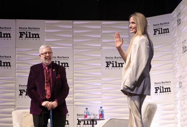 The 2025 Matlin Modern Master Award honoring Angelina Jolie during the 40th Annual Santa Barbara International Film Festival Featuring: Leonard Maltin, Angelina Jolie Where: Los Angeles, California, United States When: 05 Feb 2025 Credit: Faye s Vision Cover Images EDITORIAL USE ONLY. NOT FOR USE BY NEWSPAPERS BASED IN THE UK. Copyright: xx coverimg54490043