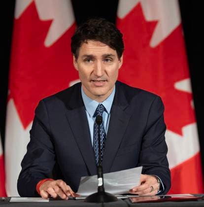 February 6, 2025, Ottawa, On, Canada: Prime Minister Justin Trudeau speaks to the Federation of Canadian MunicipalitiesöÄÃ Big City Mayors Caucus meeting, Thursday, Feb 6, 2025 in Ottawa. Ottawa Canada  - ZUMAc35_ 20250206_zaf_c35_038 Copyright: xAdrianxWyldx