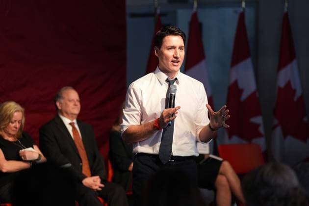 February 7, 2025, Toronto, On, Canada: Prime Minister Justin Trudeau addresses a Canada-U.S. economic summit in Toronto, Friday, Feb.7, 2025. Toronto Canada  - ZUMAc35_ 20250207_zaf_c35_013 Copyright: xFrankxGunnx