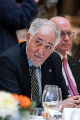 The President of the Constitutional Court, Cándido Conde Pumpido, during the award ceremony of the Espanol Universal 2024 prize of the Independent Foundation, at the Hotel Wellington, on February 7, 2025, in Madrid Spain The award went to Javier Cremades, leader of the Cremades Calvo Sotelo law firm and president of the World Jurist Association This is the first lawyer to be granted this prestigious award that also have other figures such as Cela, Galán or Nadal among others, Galán or Nadal among others The event brings together voices from around the world to pay tribute not only to Javier Cremades, but also to celebrate the importance of law as a fundamental pillar of democratic societies 07 FEBRUARY 2025 UNIVERSAL SPANISH INDEPENDENT FO Copyright: xDiegoxRadamà sx 6505144