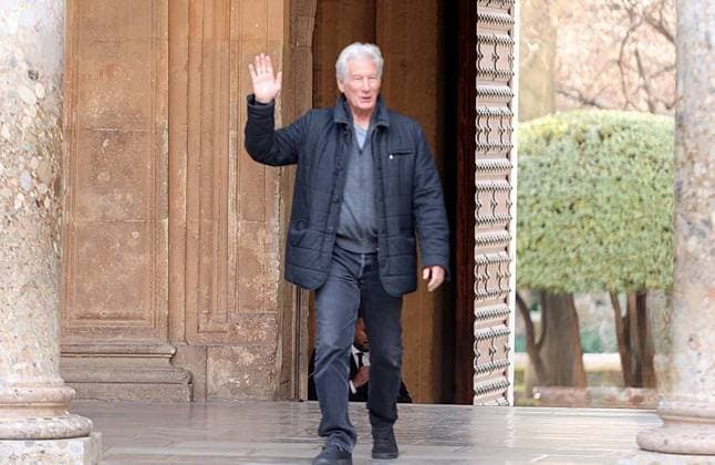 American actor Richard Gere visits the Alhambra monumental complex on the occasion of the 2025 Goya Awards, Granada, February 7, 2025 Cordon Press 
