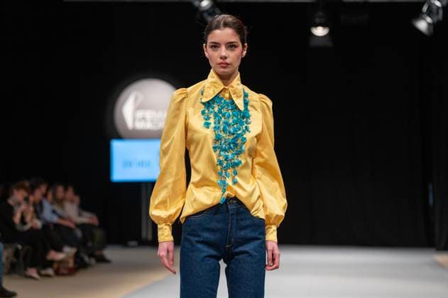 February 7, 2025, Madrid, Madrid, Spain: ISABEL ALVAREZ BARRAGAN modelo desfilando para MUBRI en el MOMAD, Madrid, Spain. Madrid Spain - ZUMAc312 1058588784st Copyright: xOscarxManuelxSanchezx