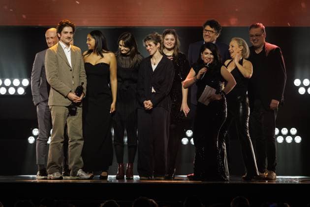 Beste Jeugdfictie: Hawa & Adam pictured during the award ceremony of the Ensors Flemish film prizes, as part of the Ostend Film Festival (17th edition) (31 01-08 02), Friday 07 February 2025, in Oostende.  KURTxDESPLENTER 111936630