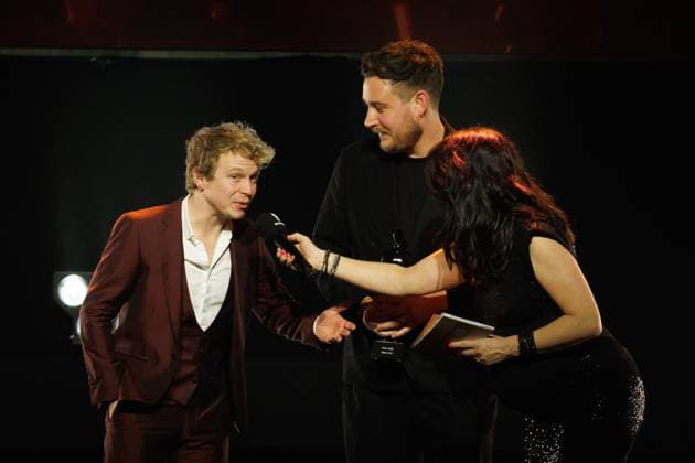 Best director of photography, Nicolas Karakatsanis for Julie Zwijgt pictured at the award ceremony of the Ensors Flemish film prizes, as part of the Ostend Film Festival (17th edition) (31 01-08 02), Friday 07 February 2025, in Oostende.  KURTxDESPLENTER 111939694