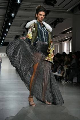 February 7, 2025, New York, New York, USA: Juzui FW25 Runway Show during New York Fashion Week,.The Glasshouse, NYC.February 7, 2025 . New York USA - ZUMAms4_ 20250207_faf_ms4_038 Copyright: xSoniaxMoskowitzxGordonx