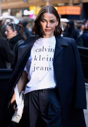NYFW - Calvin Klein Arrivals Bambi Northwood Blyth attends the Calvin Klein show during the New York fashion week in Midtown, New York on February 7, 2025. Photo by Dylan Travis ABACAPRESS.COM New York City NY United Arab Emirates  Copyright: xDylanxTravis ABACAx