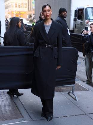 NYFW - Calvin Klein Arrivals Nara Smith attends the Calvin Klein show during the New York fashion week in Midtown, New York on February 7, 2025. Photo by Dylan Travis ABACAPRESS.COM New York City NY United Arab Emirates  Copyright: xDylanxTravis ABACAx