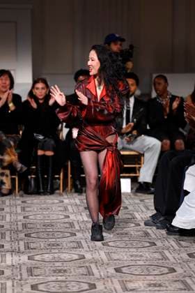 Kim Shui Ready to wear fall winter 2025 26 NEW YORK February 2025 Kim Shui Ready to wear fall winter 2025 26 NEW YORK February 2025, Credit:Zeppelin Avalon  Copyright: xZeppelinx xAvalonx 0961294611