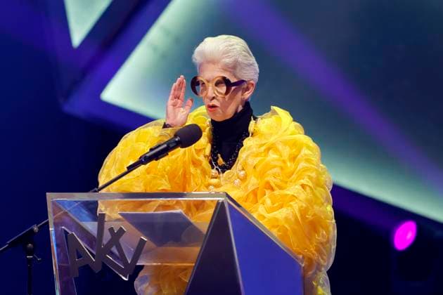 Politician Marie Agnes Strack Zimmermann FDP dressed as Iris Apfel during her speech at the 75th presentation of the Order Against Animal Seriousness by the Aachen Carnival Association AKV in the Eurogress The Aachen Carnival Association wants to honor personalities who demonstrate humour and humanity in office Aachen, 08 02 2025 NRW Germany Copyright: xChristophxHardtx