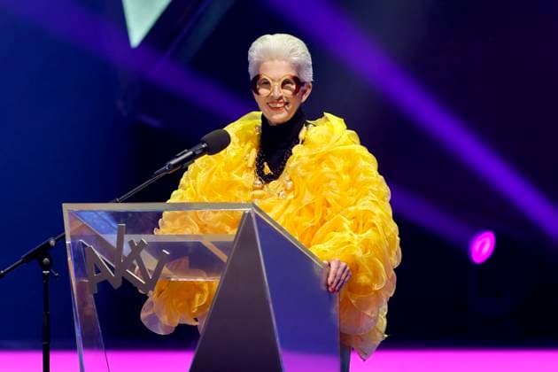 Politician Marie Agnes Strack Zimmermann FDP dressed as Iris Apfel during her speech at the 75th presentation of the Order Against Animal Seriousness by the Aachen Carnival Association AKV in the Eurogress The Aachen Carnival Association wants to honor personalities who demonstrate humour and humanity in office Aachen, 08 02 2025 NRW Germany Copyright: xChristophxHardtx