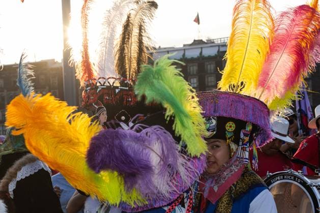 February 9, 2025, Mexico City, Mexico: Second carnival of Mexico City carnivals that toured the historic center of the city, starting from the RevolutionÃ‚Â s Monument to the Zocalo. The carnivals were declared intangible cultural heritage of the Mexican capital in 2024. Mexico City Mexico - ZUMAl178 20250209_znp_l178_017 Copyright: xCristianxLeyvax