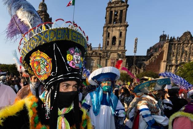 February 9, 2025, Mexico City, Mexico: Second carnival of Mexico City carnivals that toured the historic center of the city, starting from the RevolutionÃ‚Â s Monument to the Zocalo. The carnivals were declared intangible cultural heritage of the Mexican capital in 2024. Mexico City Mexico - ZUMAl178 20250209_znp_l178_022 Copyright: xCristianxLeyvax