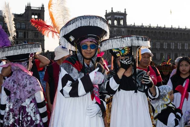 February 9, 2025, Mexico City, Mexico: Second carnival of Mexico City carnivals that toured the historic center of the city, starting from the RevolutionÃ‚Â s Monument to the Zocalo. The carnivals were declared intangible cultural heritage of the Mexican capital in 2024. Mexico City Mexico - ZUMAl178 20250209_znp_l178_023 Copyright: xCristianxLeyvax