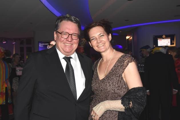 Helmut Schleich Cabaret artist Mimi Lindner Munich 08 02 2025 Deutsches Theater Grosser Narrhalla Ball SoirÃ e with presentation of the Karl Valentin Order to Guenther Jauch, presenter, journalist producer Munich