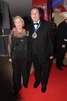Karin Andreas Giebel Actor Munich 08 02 2025 Deutsches Theater Grosser Narrhalla Ball SoirÃ e with presentation of the Karl Valentin Order to Guenther Jauch, presenter, journalist producer Munich