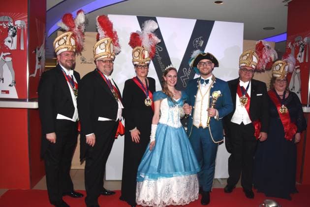 Guenther Grauer Narrhalla Praesident Praesidium Narrhalla Prinzenpaar Dr Michaela II 37 Christian IV 47 Munich 08 02 2025 Deutsches Theater Grosser Narrhalla Ball SoirÃ e mit Verleihung des Karl Valentin Orden an Guenther Jauch, Moderator, Journalist Producer Munich