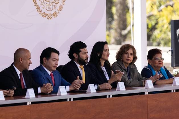 February 9, 2025, Mexico City, Mexico: Ceremony for the 112th Anniversary of the Loyalty March, in commemoration of the escort that the Corps of Cadets of the Heroic Military College provided to President Francisco I. Madero in 1913, during the beginning of the coup d o tat known as The Ten Tragic Days. The president of Mexico, Claudia Sheinbaum, led the event at the National Museum of History in the Chapultepec Castle with the presence of military and civil authorities. Mexico City Mexico - ZUMAl178 20250209_znp_l178_044 Copyright: xCristianxLeyvax