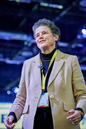 FDP-Sonderparteitag - Lydia Hüskens EUR, DEU,Deutschland,Potsdam, 09.02.2025: Lydia Hüskens Beisitzerin des Präsidiums der FDP. Auf dem Bundesparteitag in Babelsberg beschließt die FDP eine Wirtschafts- und Migrationswende. Mit einem Richtungswechsel für Deutschland zieht die FDP in den Bundestagswahlkampf 2025. *** FDP special party conference Lydia Hüskens EUR, DEU,Germany,Potsdam, 09 02 2025 Lydia Hüskens Assessor of the FDP Presidium At the federal party conference in Babelsberg, the FDP decides on an economic and migration turnaround The FDP enters the 2025 federal election campaign with a change of direction for Germany