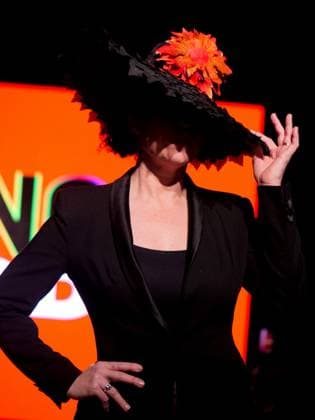 February 9, 2025, New York, New York, USA: High end innovative fantasy, contemporary design and eclectic looks combine at the .Cosmoda Alliance NYFW show. Around the corner from the NYSE on Wall Street models.strutted their styles on the runway with music and passion. Hat designs by Harlem s Heaven Hats. New York USA - ZUMAh156 20250209_znp_h156_002 Copyright: xMiloxHessx