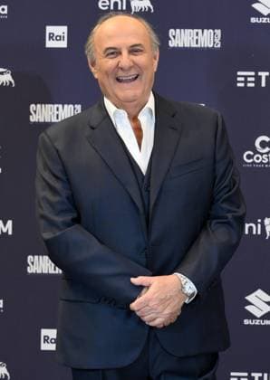 February 10, 2025, Sanremo, ITALY: Co-host and Italian presenter Gerry Scotti poses during a photocall on the occasion of the 75th Sanremo Italian Song Festival, in Sanremo, Italy, 10 February 2025. The music festival will run from 11 to 15 February 2025. ANSA ETTORE FERRARI Sanremo ITALY  - ZUMAa110 20250210_zaf_a110_061 Copyright: xEttorexFerrarix