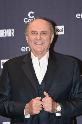 Italy prepares for 75th Sanremo Music Festival - 10 Feb 2025 Sanremo Festival co-hosts and Italian presenters Gerry Scotti pose during a photocall at the 75th Sanremo Italian Song Festival, Sanremo, Italy, 10 February 2025. The music festival runs from 11 to 15 February 2025., Credit:Maria Laura Antonelli Avalon Italy, Sanremo  Copyright: xMariaxLauraxAntonellix xAvalonx 0961842699