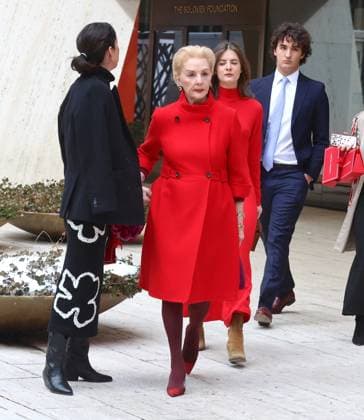 NYFW - Carolina Herrera With Her Family Designer Carolina Herrera with her daughters Carolina Adriana Herrera, Patricia Cristina Herrera and their children leave the Carolina Herrera show during the New York fashion week, NY, USA, on February 10, 2025. Photo by Dylan Travis ABACAPRESS.COM New York City NY United States  Copyright: xDylanxTravis ABACAx