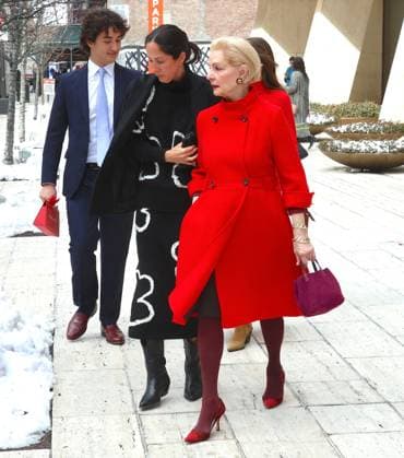 NYFW - Carolina Herrera With Her Family Designer Carolina Herrera with her daughters Carolina Adriana Herrera, Patricia Cristina Herrera and their children leave the Carolina Herrera show during the New York fashion week, NY, USA, on February 10, 2025. Photo by Dylan Travis ABACAPRESS.COM New York City NY United States  Copyright: xDylanxTravis ABACAx