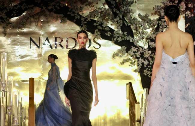 Nyfw: nardos fall 2025 collection. (new) nyfw: nardos fall 2025 collection. February 10, 2025, new york, usa: presentation of nardos fall 2025 collection during new york fashion week at plaza hotel in manhattan, new york. The collection is inspired by the craftsmanship of jewelry making and the raw beauty of natural stones. Mandatory credit: niyi fote thenews2 (Foto: Niyi Fote Thenews2 imago images) Nyfw: nardos fall 2025 collection.  Copyright: xNiyixFotex