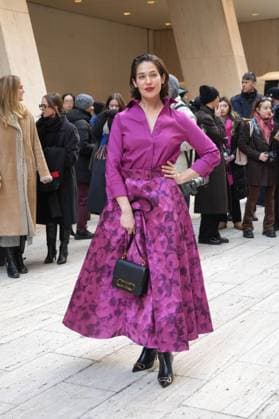 February 10, 2025, New York, New York, USA: LOLA KIRKE attends the Carolina Herrera W25 runway show during New York Fashion Week,.Pine Street, NYC.February 10, 2025 . New York USA - ZUMAms4_ 20250210_faf_ms4_010 Copyright: xSoniaxMoskowitzxGordonx