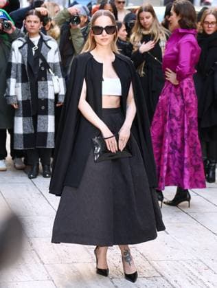 NYFW - Carolina Herrera Arrivals Dove Cameron attends the Carolina Herrera show during the New York fashion week, NY on February 10, 2025. Photo by Dylan Travis ABACAPRESS.COM New York City NY United Arab Emirates  Copyright: xDylanxTravis ABACAx