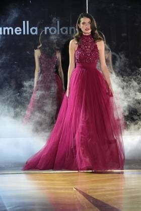 February 10, 2025, New York, New York, USA: Pamella Roland FW25 Fashion Show during New York Fashion Week,.The Rainbow Room, NYC.February 10, 2025 . New York USA - ZUMAms4_ 20250210_faf_ms4_068 Copyright: xSoniaxMoskowitzxGordonx