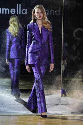 February 10, 2025, New York, New York, USA: Pamella Roland FW25 Fashion Show during New York Fashion Week,.The Rainbow Room, NYC.February 10, 2025 . New York USA - ZUMAms4_ 20250210_faf_ms4_071 Copyright: xSoniaxMoskowitzxGordonx